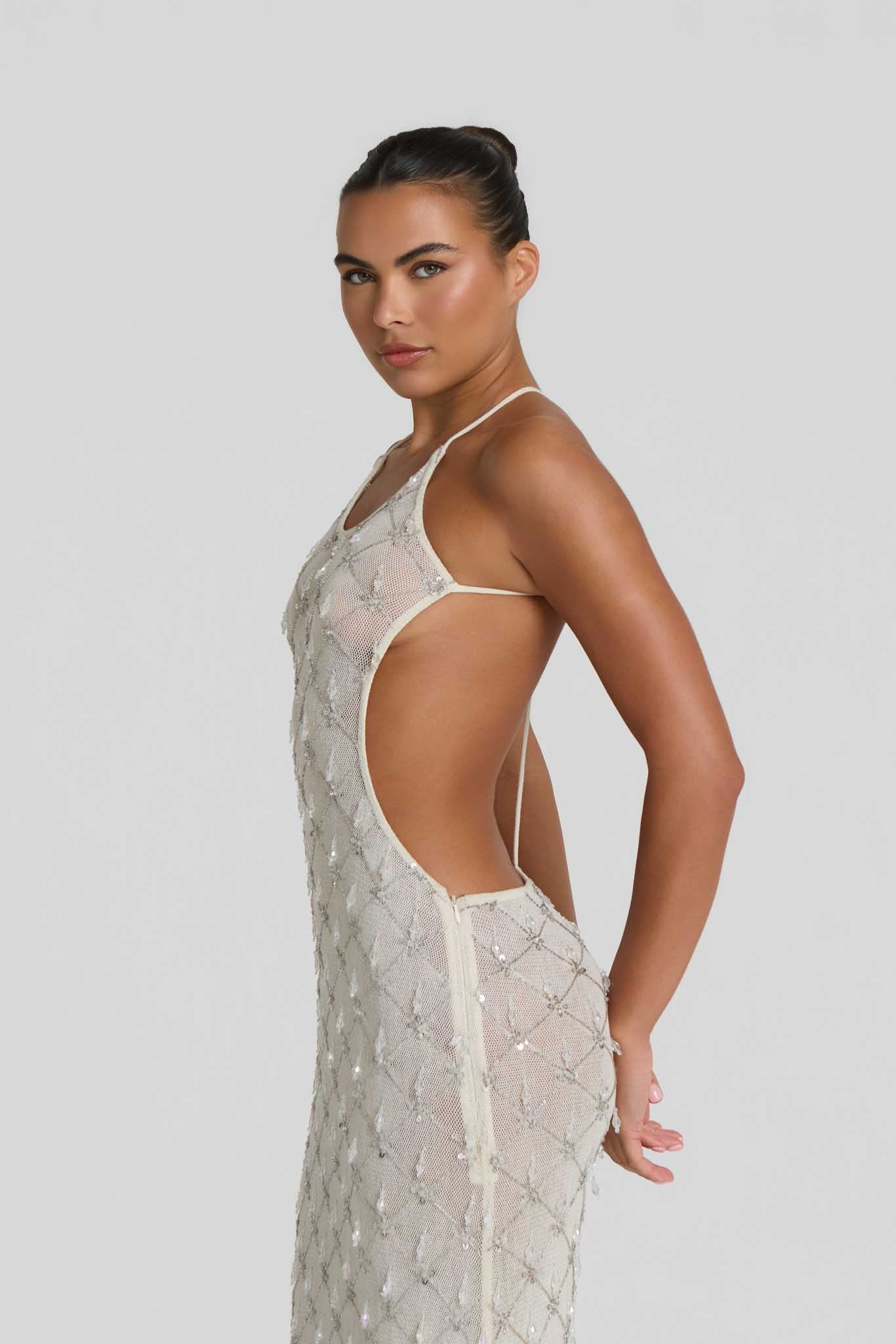 Alaia Embellished Maxi Dress