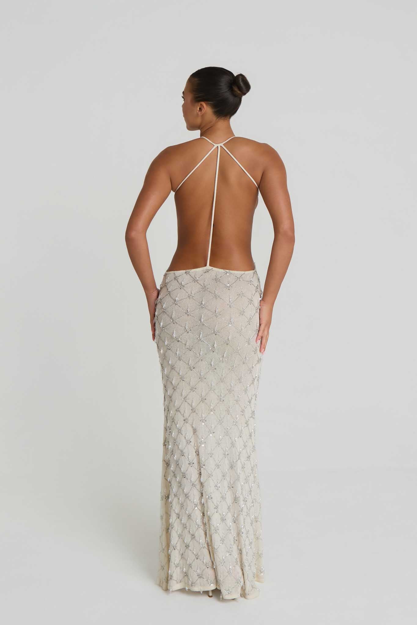 Alaia Embellished Maxi Dress