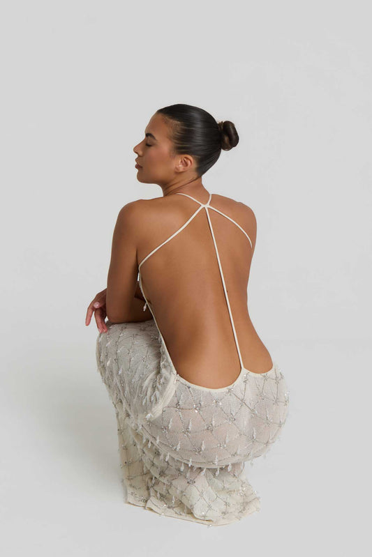 Alaia Embellished Maxi Dress
