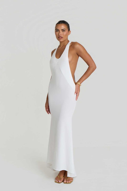 Alora White Maxi Dress (Pre Order)