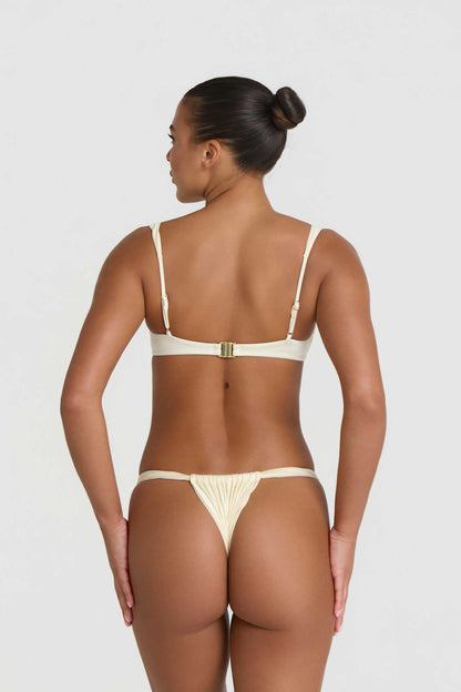 Cielo Ruched Top - Vanilla