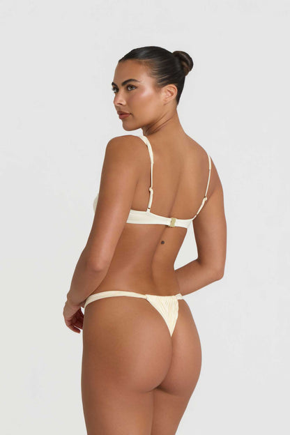 Cielo Ruched Bottoms - Vanilla