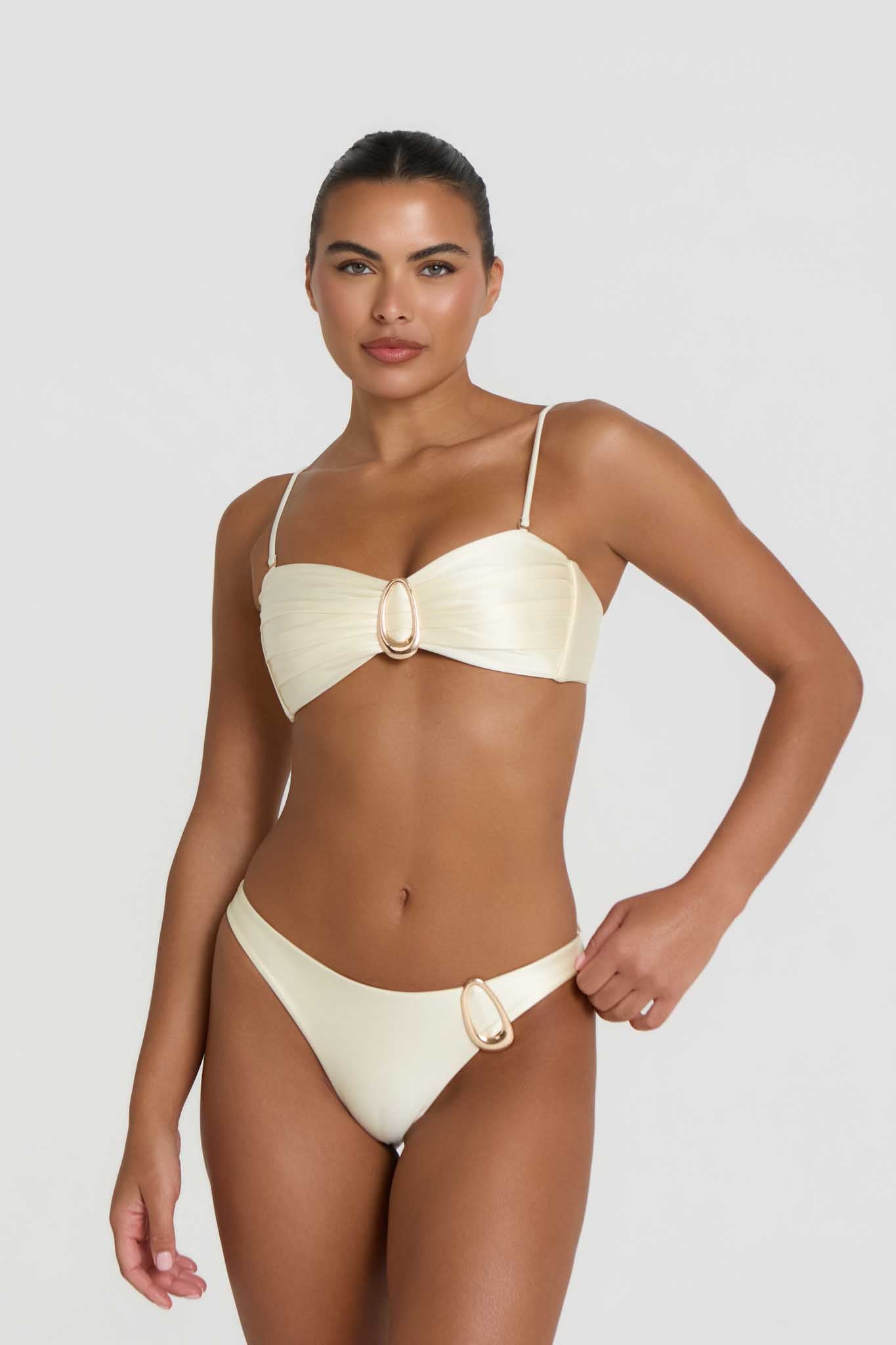Aurelia Bikini Bottoms - Vanilla