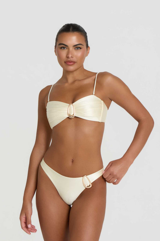 Aurelia Bikini Bottoms - Vanilla