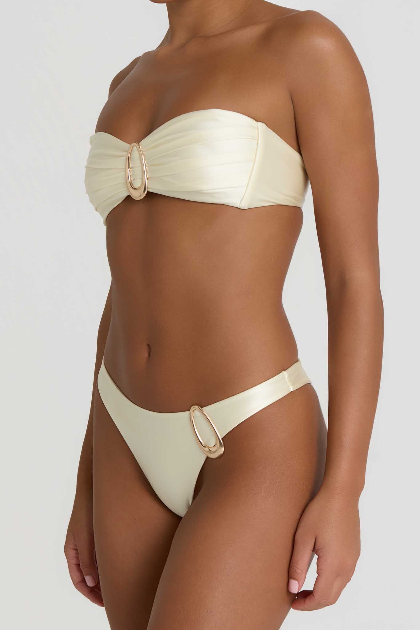 Aurelia Bikini Bottoms - Vanilla
